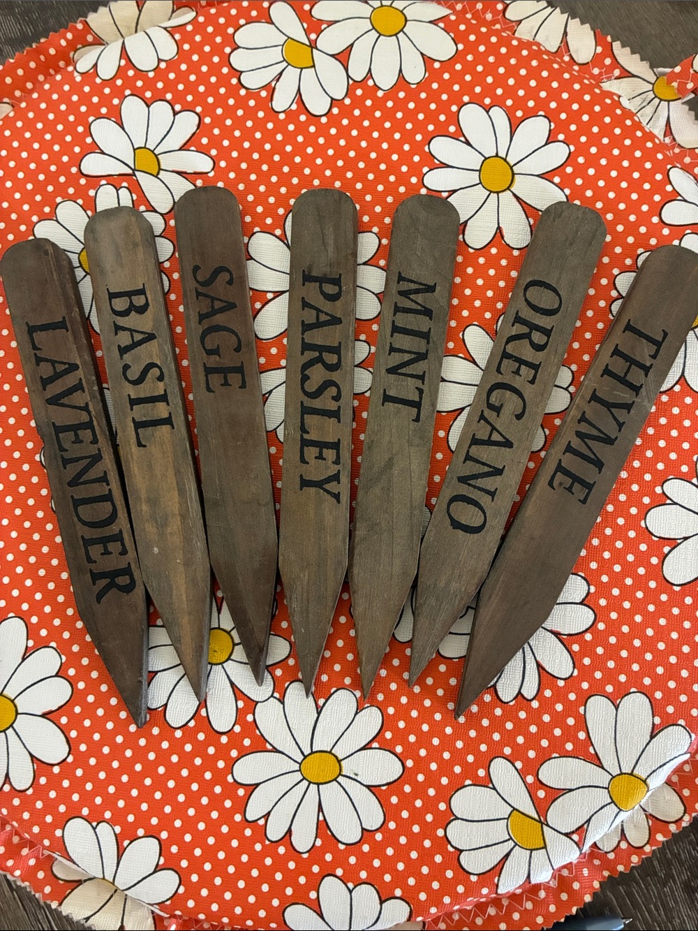 Herb Garden Marker Stakes set of 8